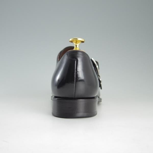 美品★(スペイン製)カルミナ SIZE 6.5【モデル定価￥72,600-★ダブルモンク/10003】SIMPSOMラスト/カーフ/NEGRO/黒/メンズ/CARMINA★e815