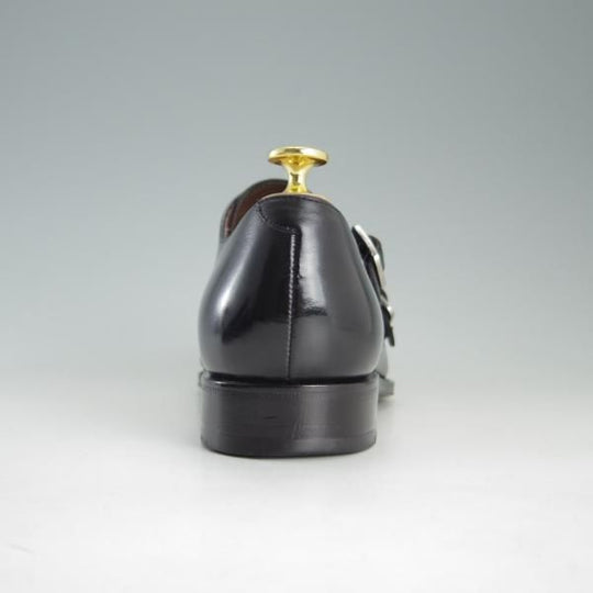 美品★(スペイン製)カルミナ SIZE 6.5【モデル定価￥72,600-★ダブルモンク/10003】SIMPSOMラスト/カーフ/NEGRO/黒/メンズ/CARMINA★e815
