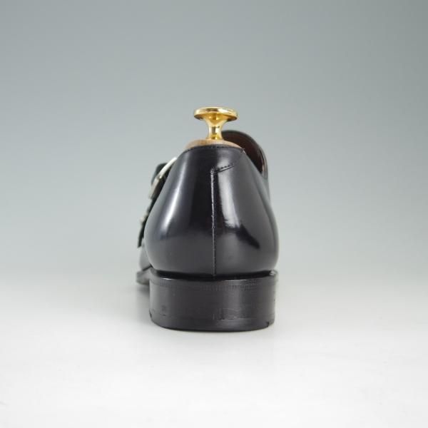 美品★(スペイン製)カルミナ SIZE 6.5【モデル定価￥72,600-★ダブルモンク/10003】SIMPSOMラスト/カーフ/NEGRO/黒/メンズ/CARMINA★e815