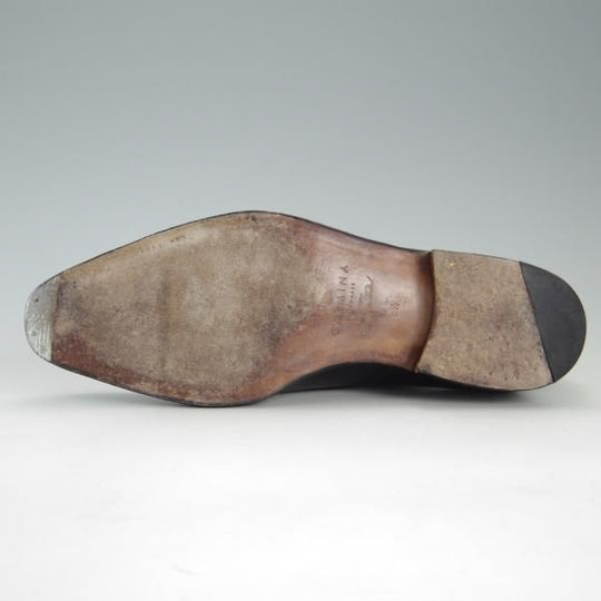 美品★(スペイン製)カルミナ SIZE 6.5【モデル定価￥72,600-★ダブルモンク/10003】SIMPSOMラスト/カーフ/NEGRO/黒/メンズ/CARMINA★e815