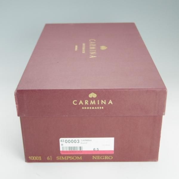 美品★(スペイン製)カルミナ SIZE 6.5【モデル定価￥72,600-★ダブルモンク/10003】SIMPSOMラスト/カーフ/NEGRO/黒/メンズ/CARMINA★e815