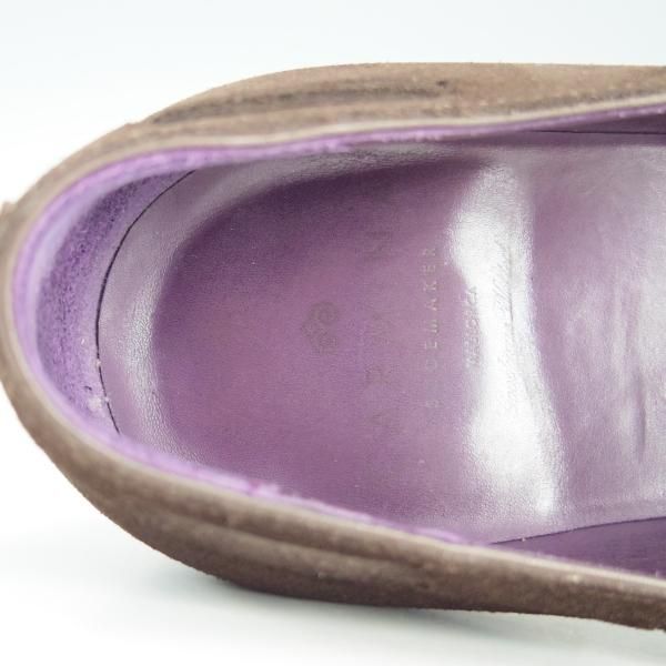 美品★(スペイン製)カルミナ SIZE 6【定価￥72,600-★タッセルローファー/80215】UETAMラスト/ANTE/スエード/MARRON/濃茶/CARMINA★e816