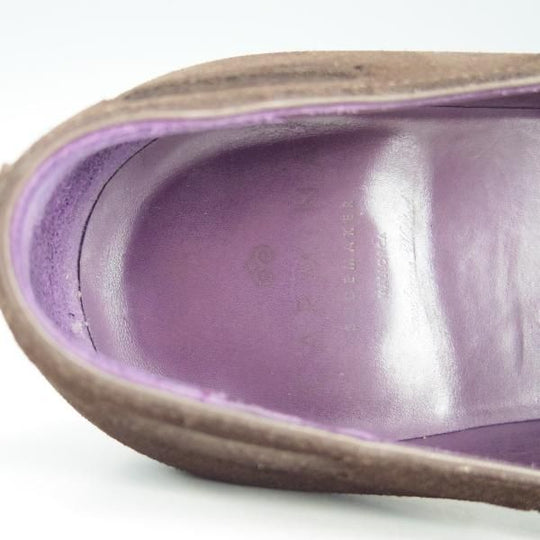 美品★(スペイン製)カルミナ SIZE 6【定価￥72,600-★タッセルローファー/80215】UETAMラスト/ANTE/スエード/MARRON/濃茶/CARMINA★e816