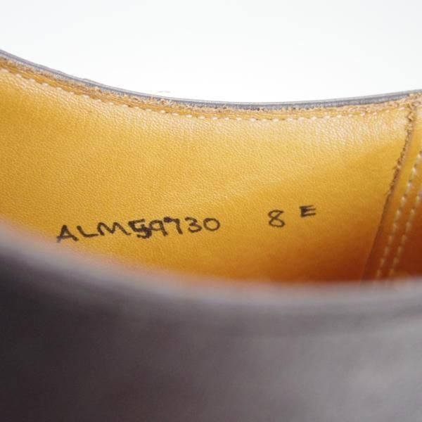 美品★クロケット&ジョーンズ UK7.5/US8E【★(米)ラルフローレン別注/POLO Ralph Lauren】パンチドキャップトゥ/カーフ/Crockett&Jones★e817