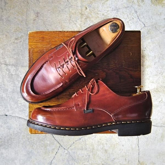 極上★パラブーツ SIZE 7【定価￥71,500-★シャンボード/CHAMBORD】マロン/MARRON/リスレザー/TEXソール/Uチップ/茶/Paraboot★e822