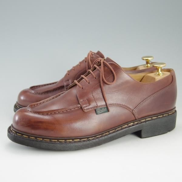 極上★パラブーツ SIZE 7【定価￥71,500-★シャンボード/CHAMBORD】マロン/MARRON/リスレザー/TEXソール/Uチップ/茶/Paraboot★e822