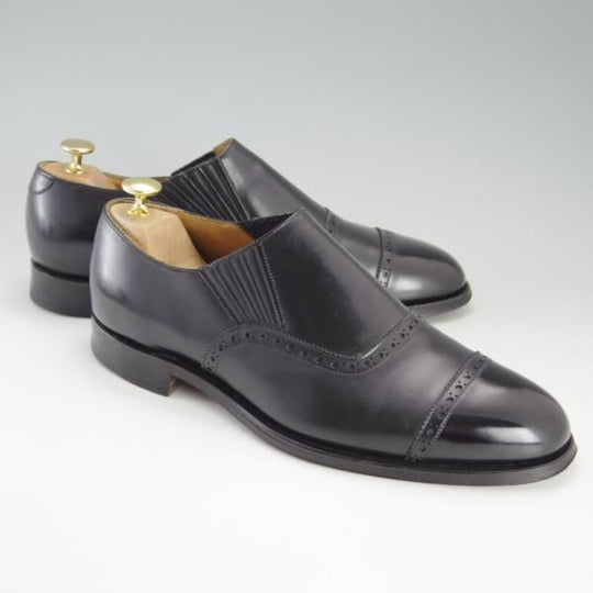 極上★(英)ニュー&リングウッド SIZE 8.5【貴重★QA07/サイドエラスティック】カーフ/黒/メンズ/リーガル/REGAL/NEW＆LINGWOOD★e823