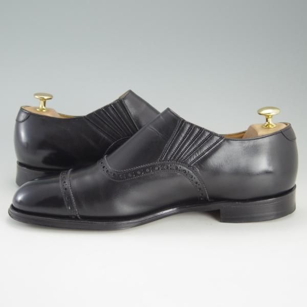 極上★(英)ニュー&リングウッド SIZE 8.5【貴重★QA07/サイドエラスティック】カーフ/黒/メンズ/リーガル/REGAL/NEW＆LINGWOOD★e823