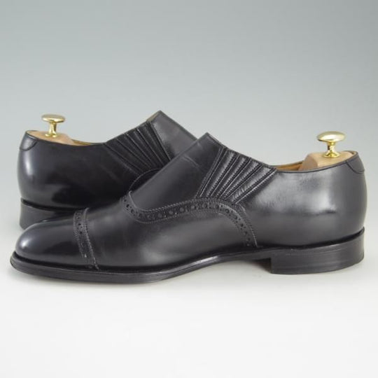 極上★(英)ニュー&リングウッド SIZE 8.5【貴重★QA07/サイドエラスティック】カーフ/黒/メンズ/リーガル/REGAL/NEW＆LINGWOOD★e823