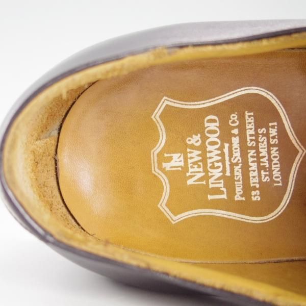 極上★(英)ニュー&リングウッド SIZE 8.5【貴重★QA07/サイドエラスティック】カーフ/黒/メンズ/リーガル/REGAL/NEW＆LINGWOOD★e823