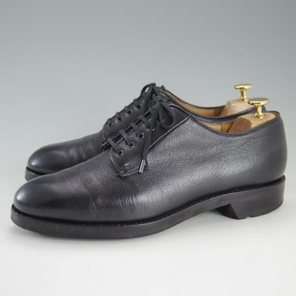 極上★(伊)F.LLIジャコメッティ SIZE 41【★ハンドソーンウェルテッド製法/九分仕立て】FG217/山羊革/ゴートレザー/黒/Giacometti★e824