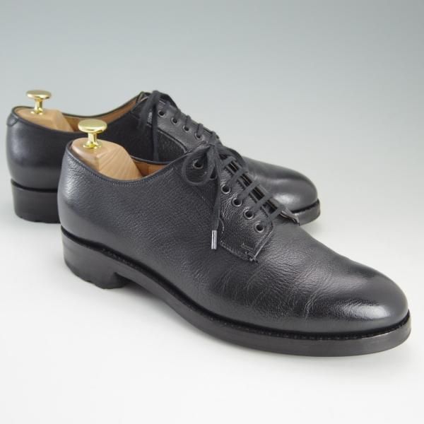 極上★(伊)F.LLIジャコメッティ SIZE 41【★ハンドソーンウェルテッド製法/九分仕立て】FG217/山羊革/ゴートレザー/黒/Giacometti★e824