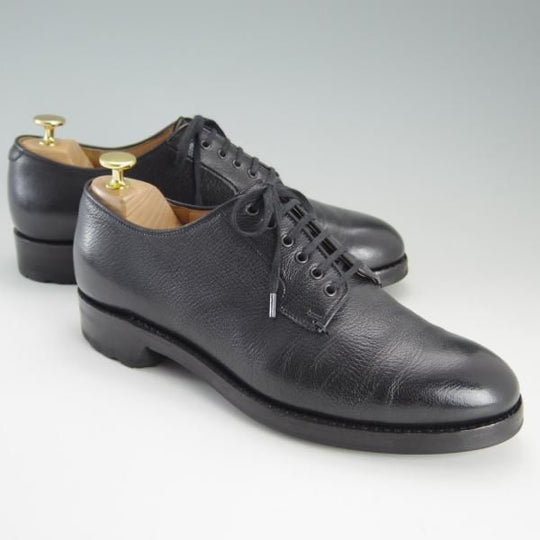 極上★(伊)F.LLIジャコメッティ SIZE 41【★ハンドソーンウェルテッド製法/九分仕立て】FG217/山羊革/ゴートレザー/黒/Giacometti★e824