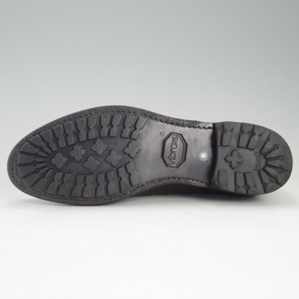 極上★(伊)F.LLIジャコメッティ SIZE 41【★ハンドソーンウェルテッド製法/九分仕立て】FG217/山羊革/ゴートレザー/黒/Giacometti★e824