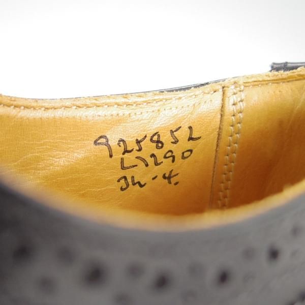 美品★トリッカーズ(レディース) SIZE 3.5【★カントリーシューズ/L7290】フルブローグ/カーフ/黒×白/短靴/Tricker's★e828