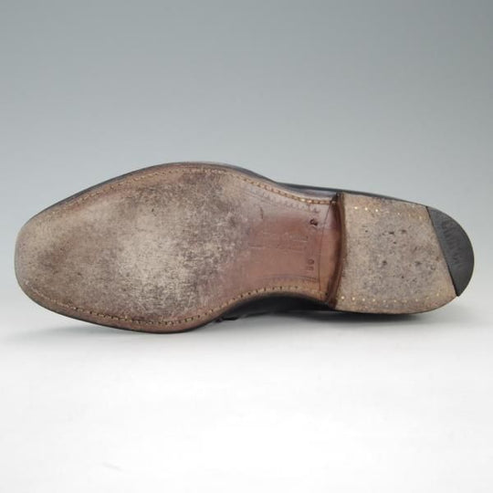 極上★チャーチ 50F/UK5【旧チャーチ★ブックバインダーカーフ/3都市ロゴ】69Rラスト/Everdon/サイドエラスティック/黒/Church's★e830