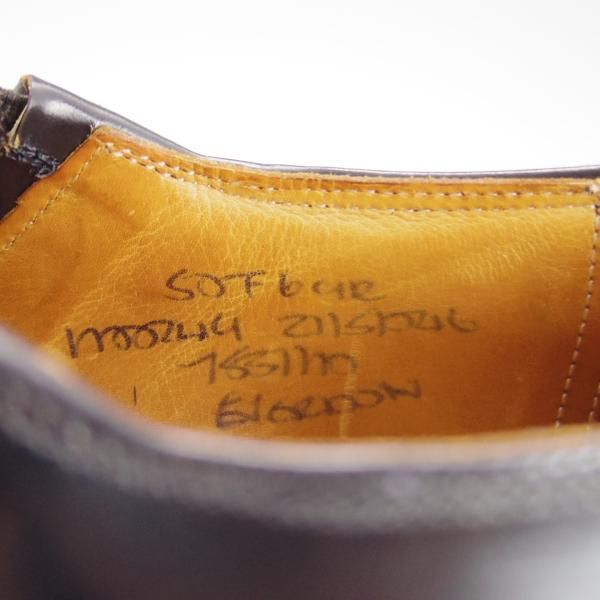 極上★チャーチ 50F/UK5【旧チャーチ★ブックバインダーカーフ/3都市ロゴ】69Rラスト/Everdon/サイドエラスティック/黒/Church's★e830