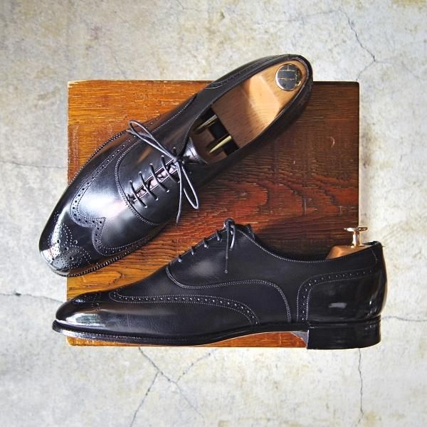 極上★チャーチ UK8程度【貴重★ブルックスブラザーズ別注/BROOKS ENGLISH/旧チャーチ】400C/928/DEVON/M75ラスト/黒/Church's★e831