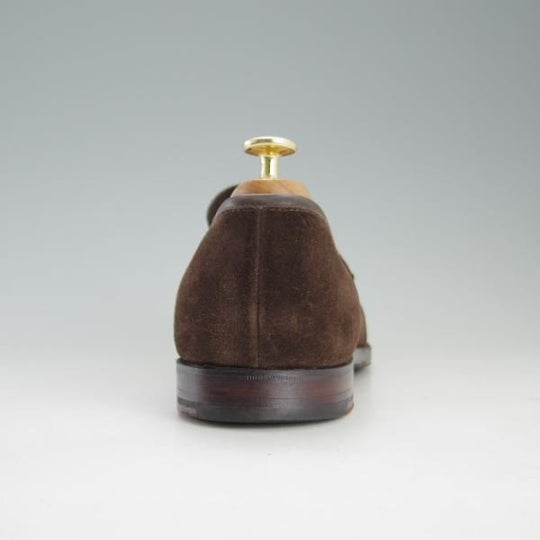 極上★クロケット&ジョーンズ 8.5E【★(英)ポールスミス別注/Paul Smith】コインローファー/スエード/濃茶/メンズ/Crockett&Jones★e834