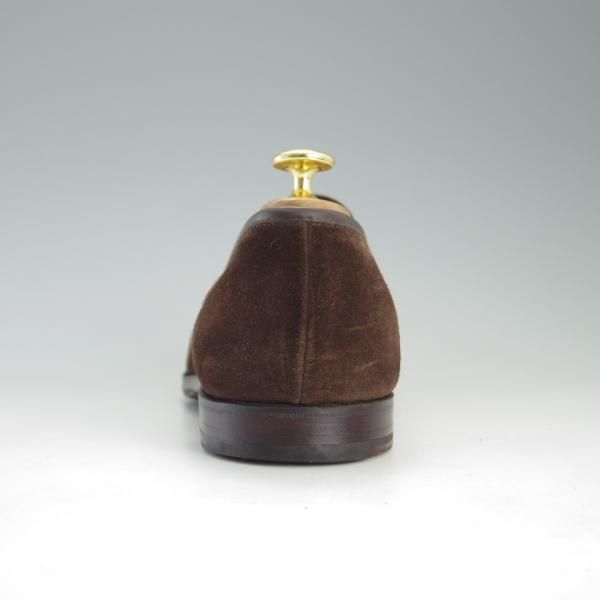 極上★クロケット&ジョーンズ 8.5E【★(英)ポールスミス別注/Paul Smith】コインローファー/スエード/濃茶/メンズ/Crockett&Jones★e834