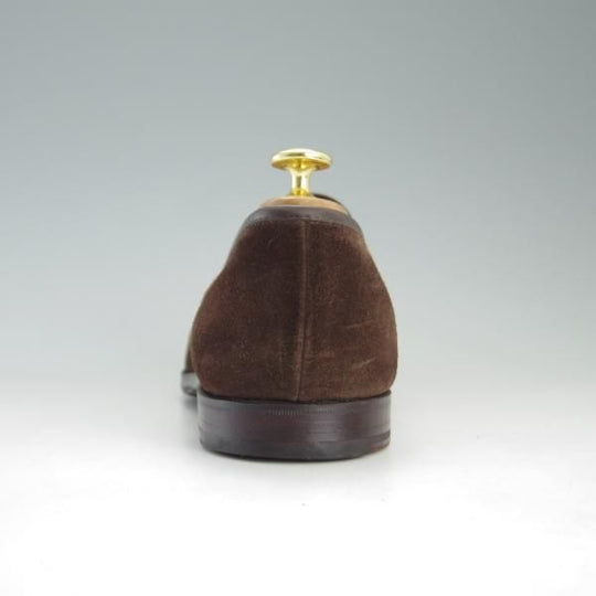 極上★クロケット&ジョーンズ 8.5E【★(英)ポールスミス別注/Paul Smith】コインローファー/スエード/濃茶/メンズ/Crockett&Jones★e834