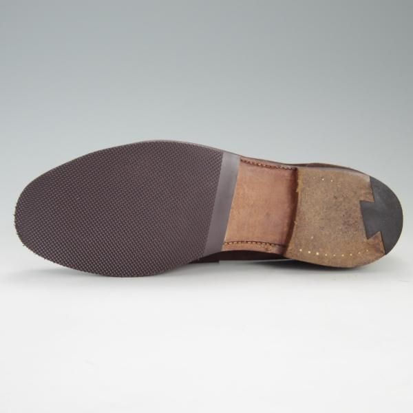 極上★クロケット&ジョーンズ 8.5E【★(英)ポールスミス別注/Paul Smith】コインローファー/スエード/濃茶/メンズ/Crockett&Jones★e834