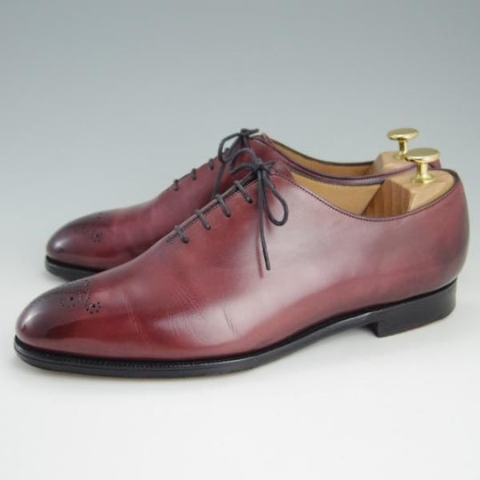 極上★エドワードグリーン 8E【モデル定価￥179,300-★NEWBURY/202ラスト】ホールカット/カーフ/赤茶/メンズ/EDWARD GREEN★e837