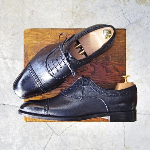 極美品★(伊)サルヴァトーレ・フェラガモ 7.5EE【現行10万円以上★LAVORAZIONEライン/ブラックラピド製法】Salvatore Ferragamo★e838