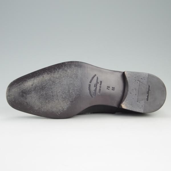 極美品★(伊)サルヴァトーレ・フェラガモ 7.5EE【現行10万円以上★LAVORAZIONEライン/ブラックラピド製法】Salvatore Ferragamo★e838