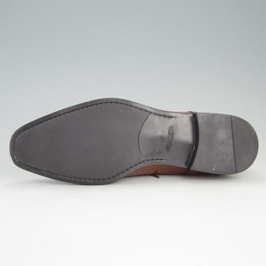美品★(伊)サントーニ SIZE 5.5(UK6.5程度)【★プレーントゥ/8173】カーフ/茶/メンズ/Santoni★e839