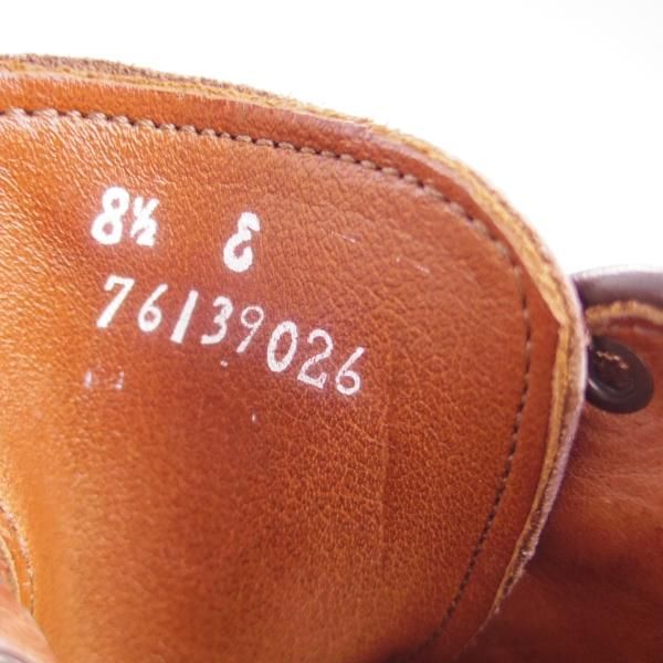 極上★(米)アレンエドモンズ 8.5E【貴重★ブルックスブラザーズ別注/BROOKS BROTHERS】ストレートチップ/カーフ/ALLEN EDMONDS★e840