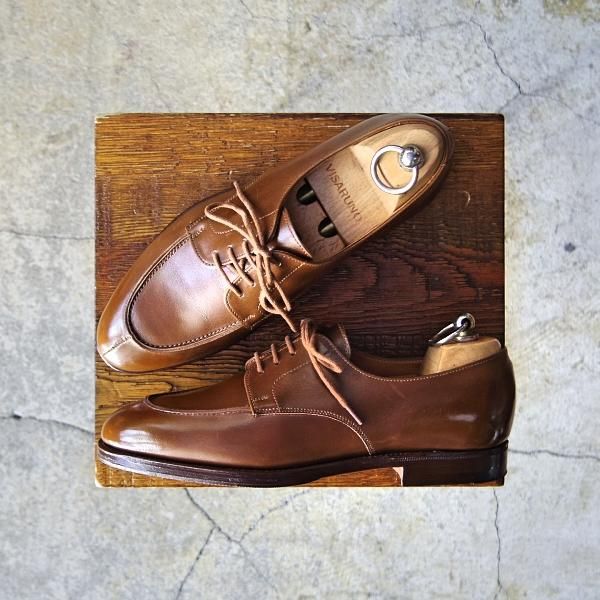 美品★クロケット&ジョーンズ(レディース) 5.5C【貴重★ロイドフットウェア別注/LloydFootwear】587ラスト/Uチップ/Crockett&Jones★e841