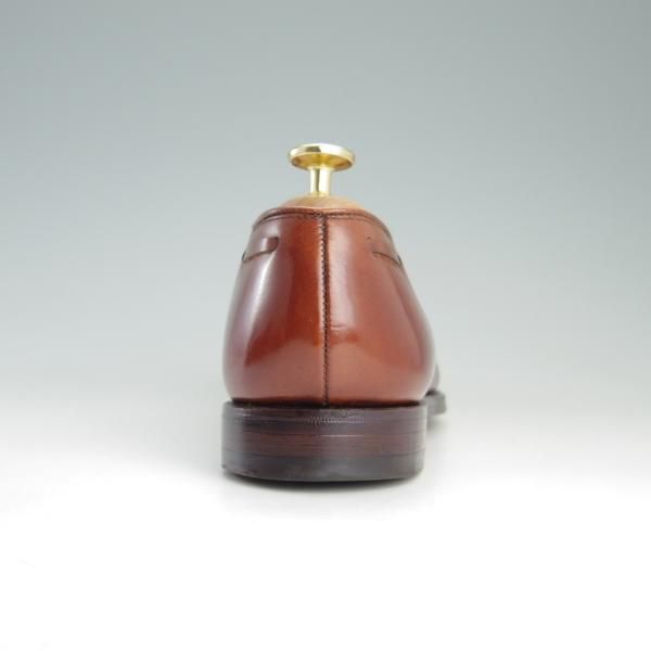 美品★クロケット&ジョーンズ 6.5E【★バーニーズNY別注/NASH 2】376ラスト/タッセルローファー/カーフ/茶/BARNEYS/Crockett&Jones★e842