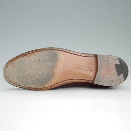 美品★クロケット&ジョーンズ 6.5E【★バーニーズNY別注/NASH 2】376ラスト/タッセルローファー/カーフ/茶/BARNEYS/Crockett&Jones★e842