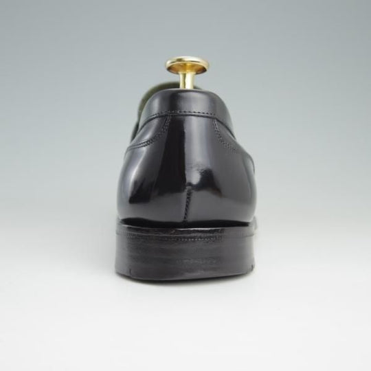 美品★チャーチ 55F/UK5.5【★コインローファー/ポリッシュドバインダーカーフ】4都市ロゴ/黒/メンズ/Church's★e847