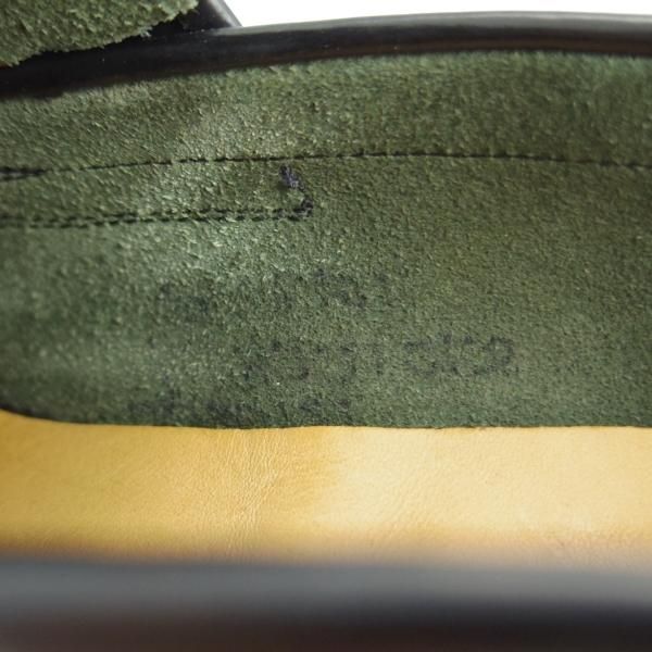 美品★チャーチ 55F/UK5.5【★コインローファー/ポリッシュドバインダーカーフ】4都市ロゴ/黒/メンズ/Church's★e847