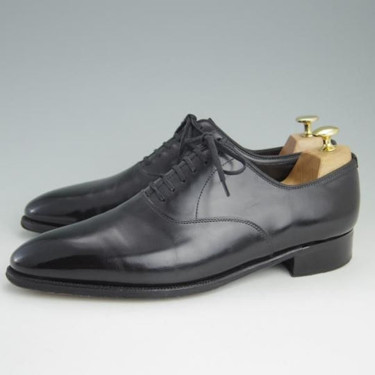 美品★ジョンロブ 8.5E【定価￥253,000-★プレステージライン/GARNIER 2/ガルニエ/7000ラスト】プレーントゥ/カーフ/黒/JOHN LOBB★e851