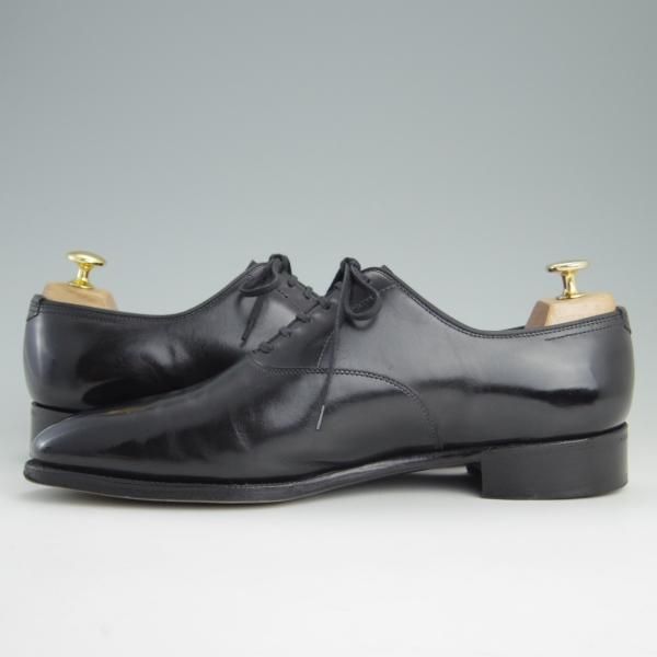 美品★ジョンロブ 8.5E【定価￥253,000-★プレステージライン/GARNIER 2/ガルニエ/7000ラスト】プレーントゥ/カーフ/黒/JOHN LOBB★e851