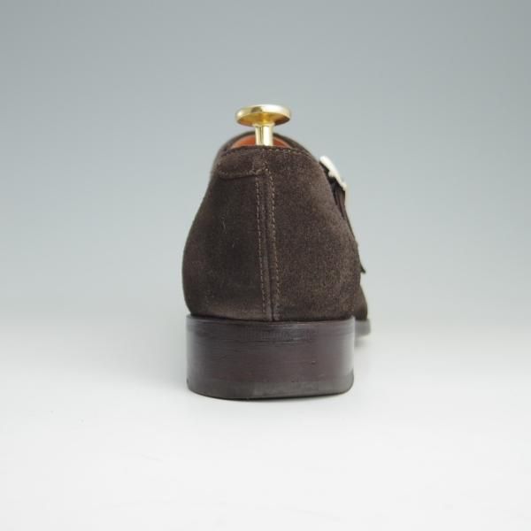 美品★(伊)サントーニ SIZE 6【★ダブルモンク/11652】スエード/濃茶/メンズ/Santoni★e852