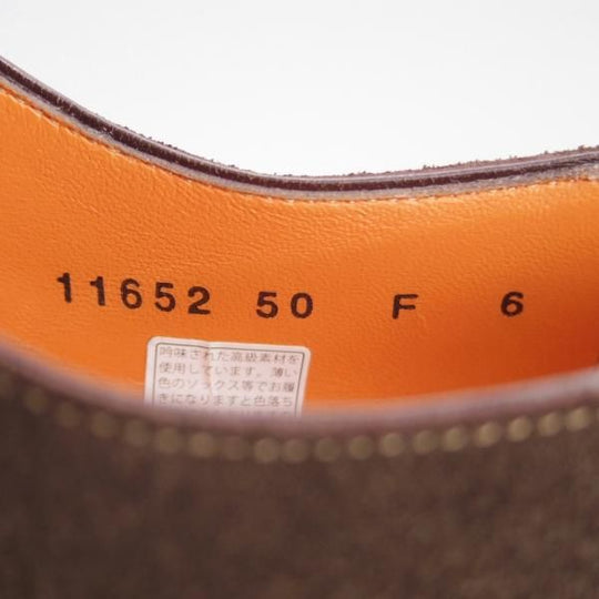 美品★(伊)サントーニ SIZE 6【★ダブルモンク/11652】スエード/濃茶/メンズ/Santoni★e852