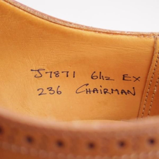 新品★クロケット&ジョーンズ 6.5EX【★ロイドフットウェア別注/CHAIRMAN】236ラスト/セミブローグ/Lloyd Footwear/Crockett&Jones★e855