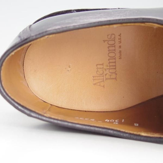 極美品★(米)アレンエドモンズ 8D【★Uチップ/黒】カーフ/メンズ/ALLEN EDMONDS★e859