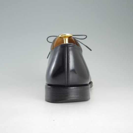 極上★チャーチ 65G/UK7程度【★SAWLEY/130ラスト】4都市ロゴ/プレーントゥ/Vフロント/カーフ/黒/メンズ/Church's★e863