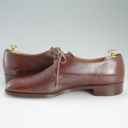 ★チャーチ 90F/UK9【旧チャーチ★2都市ロゴ/73ラスト/JERMYN】プレーントゥ/Vフロント/カーフ/茶/メンズ/Church's★e864