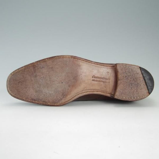 ★チャーチ 90F/UK9【旧チャーチ★2都市ロゴ/73ラスト/JERMYN】プレーントゥ/Vフロント/カーフ/茶/メンズ/Church's★e864