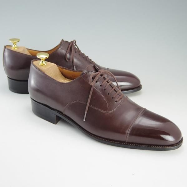 美品★J.M.ウェストン 7D【定価￥126,500-★サヴィルコレクション/415】J6ラスト/ボックスカーフ/ストレートチップ/茶/Weston/ウエストン★e865