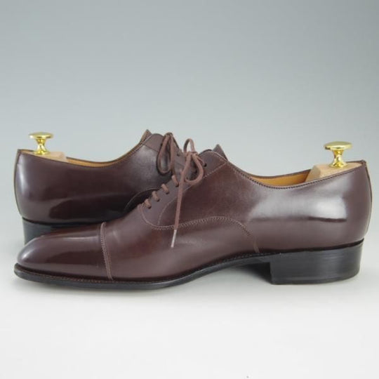 美品★J.M.ウェストン 7D【定価￥126,500-★サヴィルコレクション/415】J6ラスト/ボックスカーフ/ストレートチップ/茶/Weston/ウエストン★e865