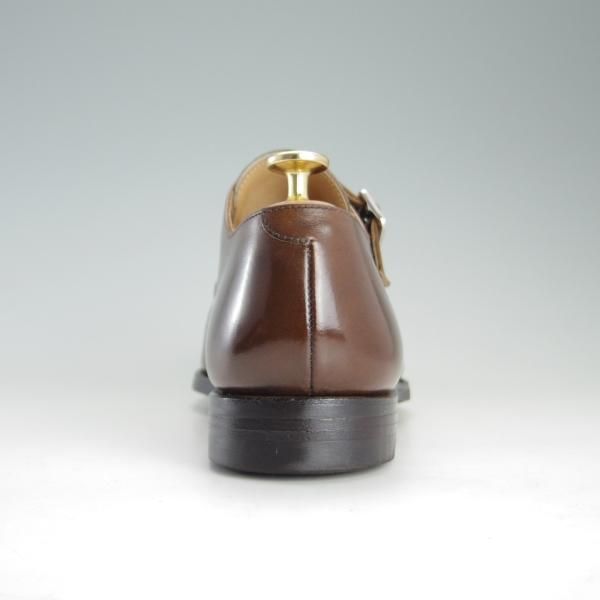 極美品★クロケット&ジョーンズ 6.5E【定価￥96,800-★ダイナイトソール仕様/LOWNDES】348ラスト/ダブルモンク/茶/Crockett&Jones★e867