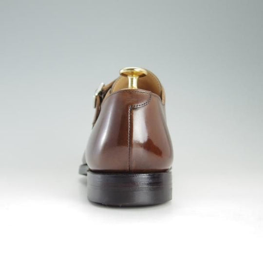 極美品★クロケット&ジョーンズ 6.5E【定価￥96,800-★ダイナイトソール仕様/LOWNDES】348ラスト/ダブルモンク/茶/Crockett&Jones★e867