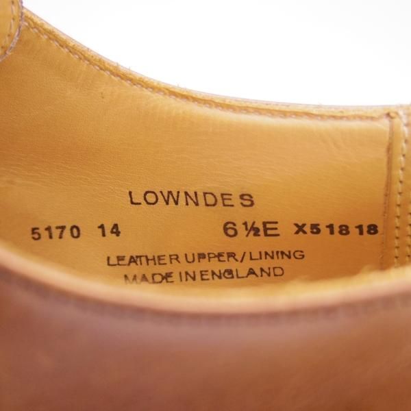 極美品★クロケット&ジョーンズ 6.5E【定価￥96,800-★ダイナイトソール仕様/LOWNDES】348ラスト/ダブルモンク/茶/Crockett&Jones★e867